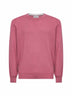 Maglia girocollo in cashmere corallo