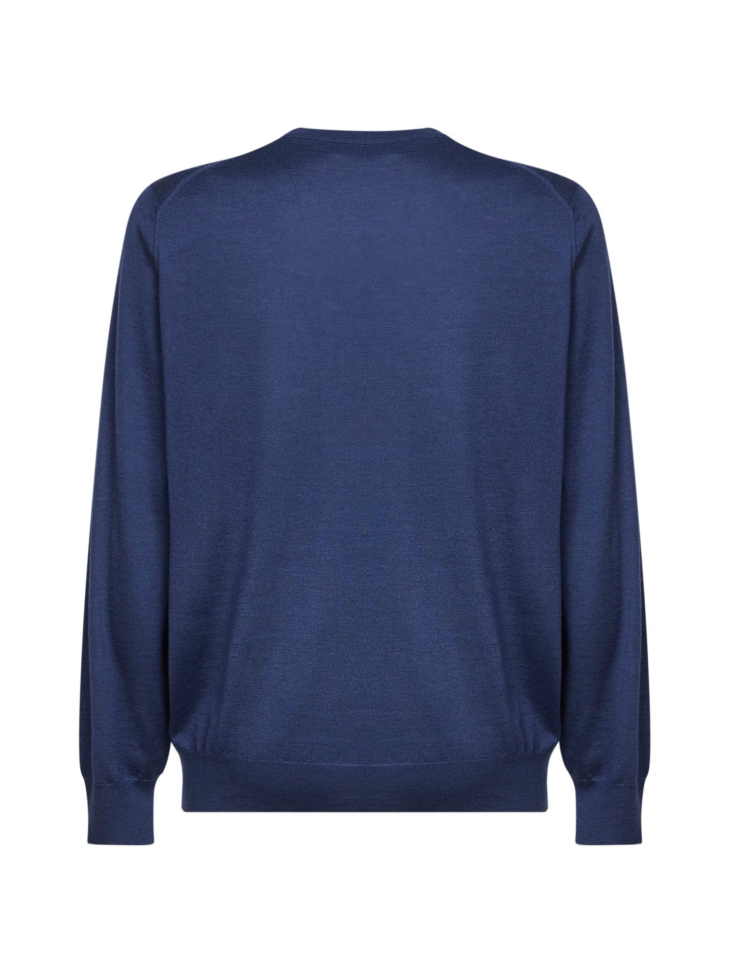 Maglia leggera in cashmere e seta blu