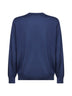 Maglia leggera in cashmere e seta blu