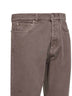 Hazelnut garment-dyed denim iconic fit jeans