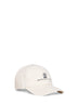 Cappello Baseball in gabardina avorio con logo