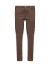 Jeans traditional fit in denim leggero comfort tinto capo nocciola