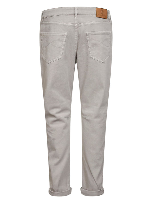 Jeans leisure fit in denim comfort grigio chiaro