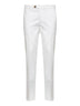 Pantaloni italian fit in gabardina bianca