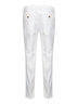 Pantaloni italian fit in gabardina bianca