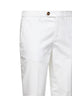 Pantaloni italian fit in gabardina bianca