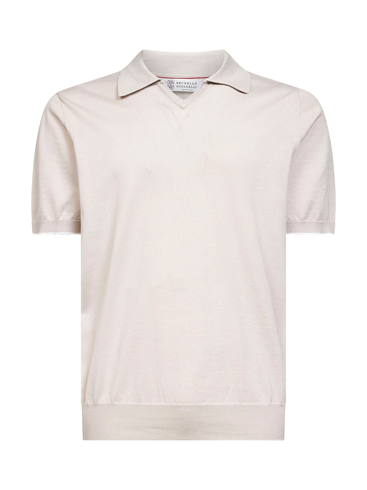 Polo in maglia di cotone juta