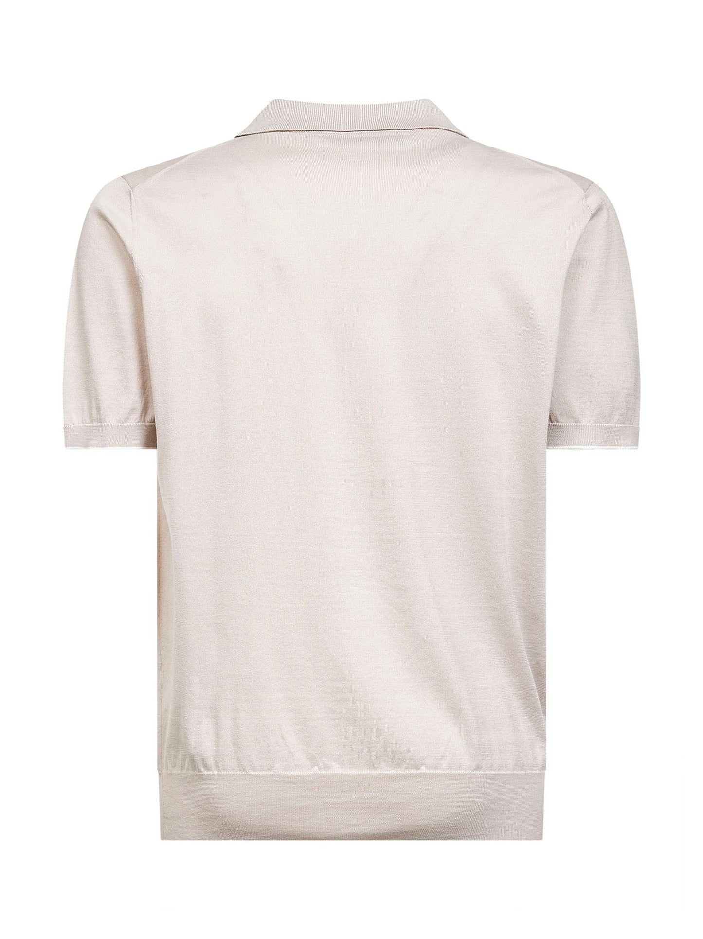 Polo in maglia di cotone juta