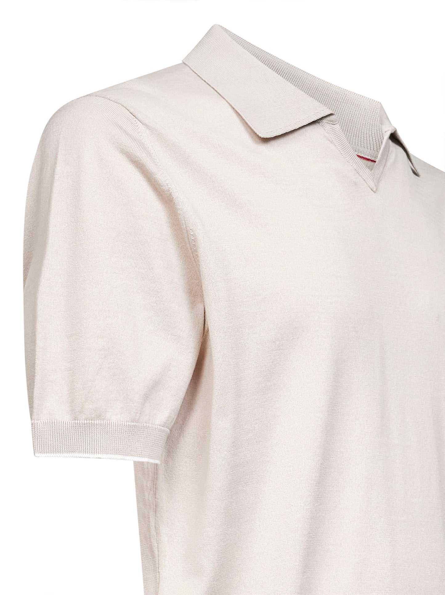 Polo in maglia di cotone juta