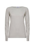 Maglia leggera in cashmere e seta Sparkling perla