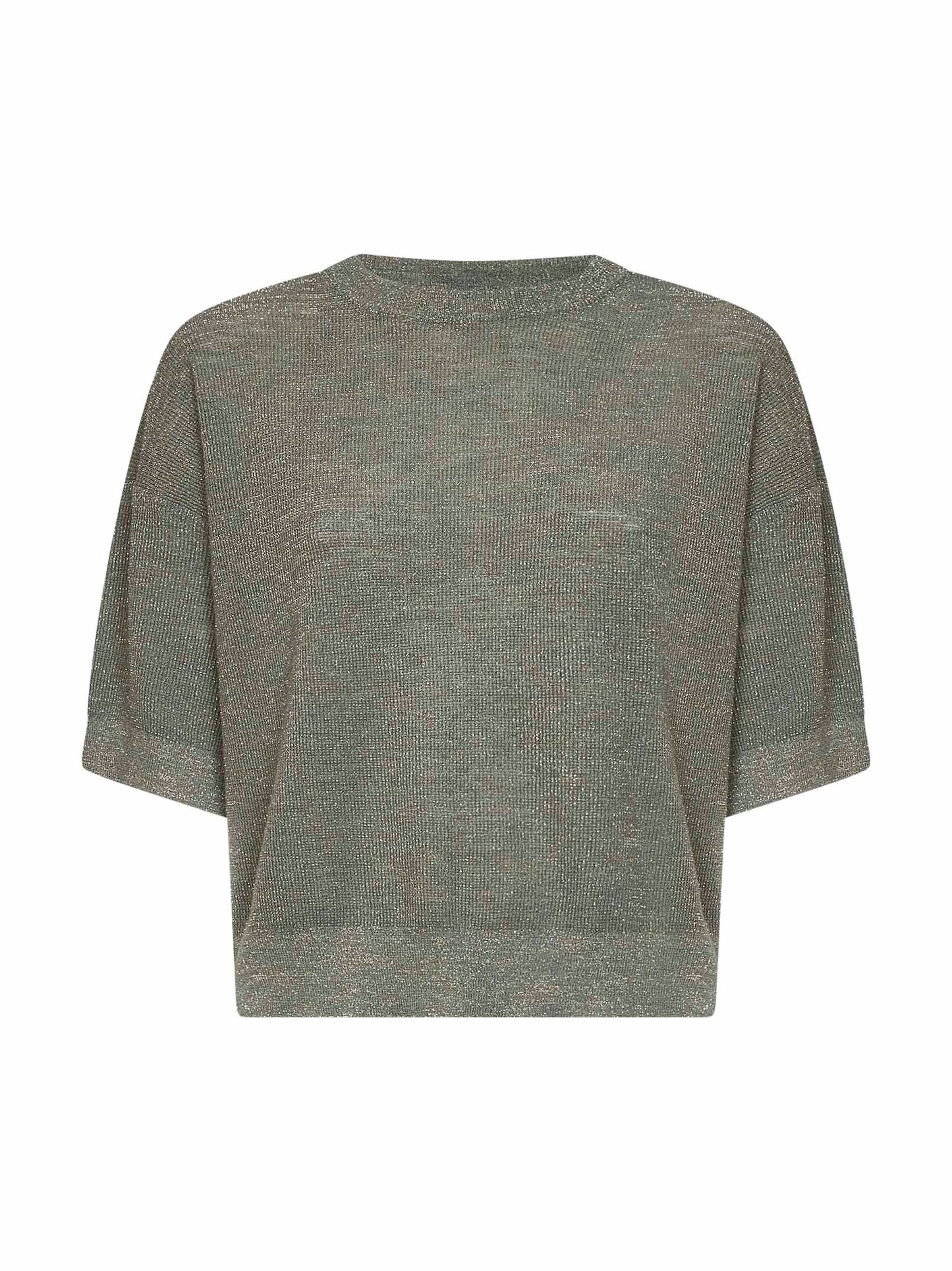 Military Sparkling linen sweater