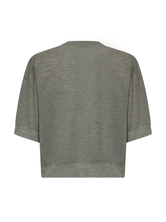 Military Sparkling linen sweater