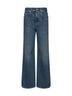 Blue Authentic denim Contemporary Loose jeans with monili