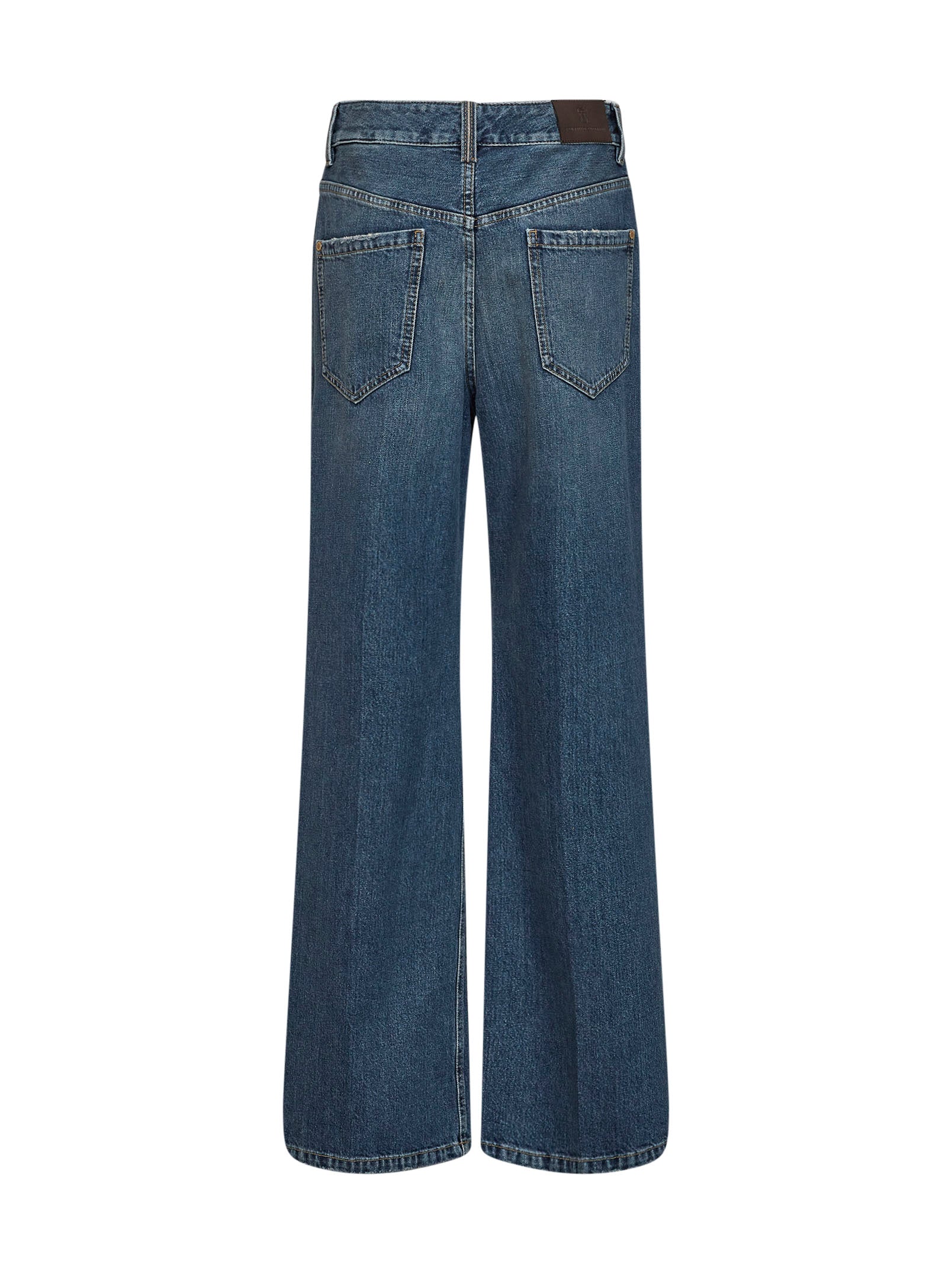 Blue Authentic denim Contemporary Loose jeans with monili