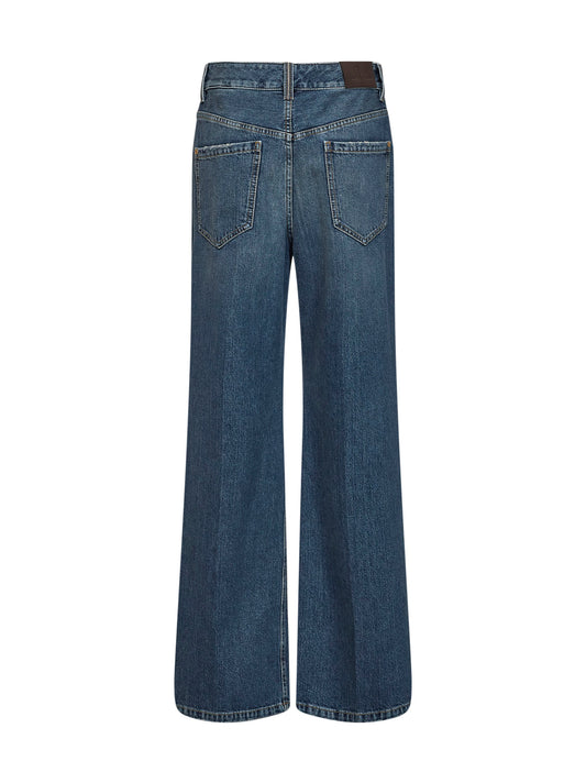 Blue Authentic denim Contemporary Loose jeans with monili