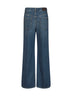 Blue Authentic denim Contemporary Loose jeans with monili