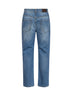 Jeans Retro in denim Authentic blu con monile
