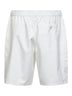 Bermuda in nylon bianco con logo