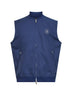 Avio blue nylon logo vest