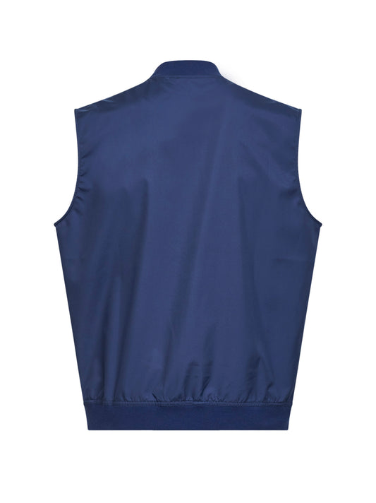 Avio blue nylon logo vest