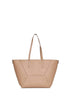 Borsa a spalla BC Duo piccola beige con monile