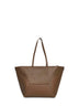 Borsa a spalla BC Duo piccola fango con monile