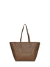 Borsa a spalla BC Duo piccola fango con monile
