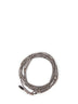 Bracciale Wrap in ematite e Argento sterling 925 grigio