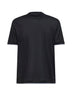 T-shirt in jersey nero con Faux Layering