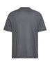T-shirt in jersey grigio scuro con Faux Layering