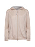 Beige Precious Zipper Pull zip-up hoodie