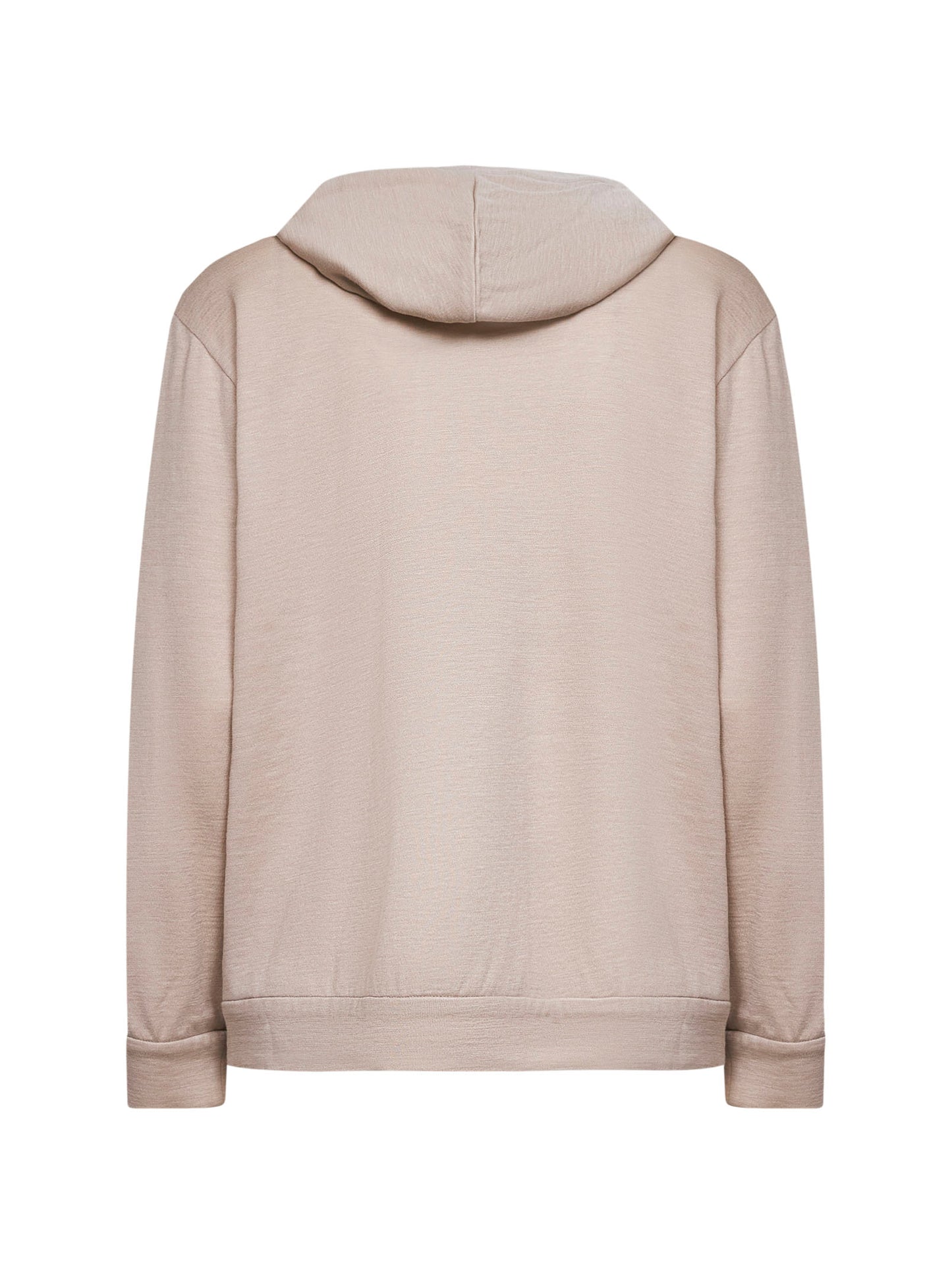 Beige Precious Zipper Pull zip-up hoodie