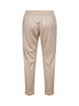 Pantaloni beige con Shiny Pocket Detail