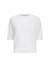 White Dazzling cotton sweater