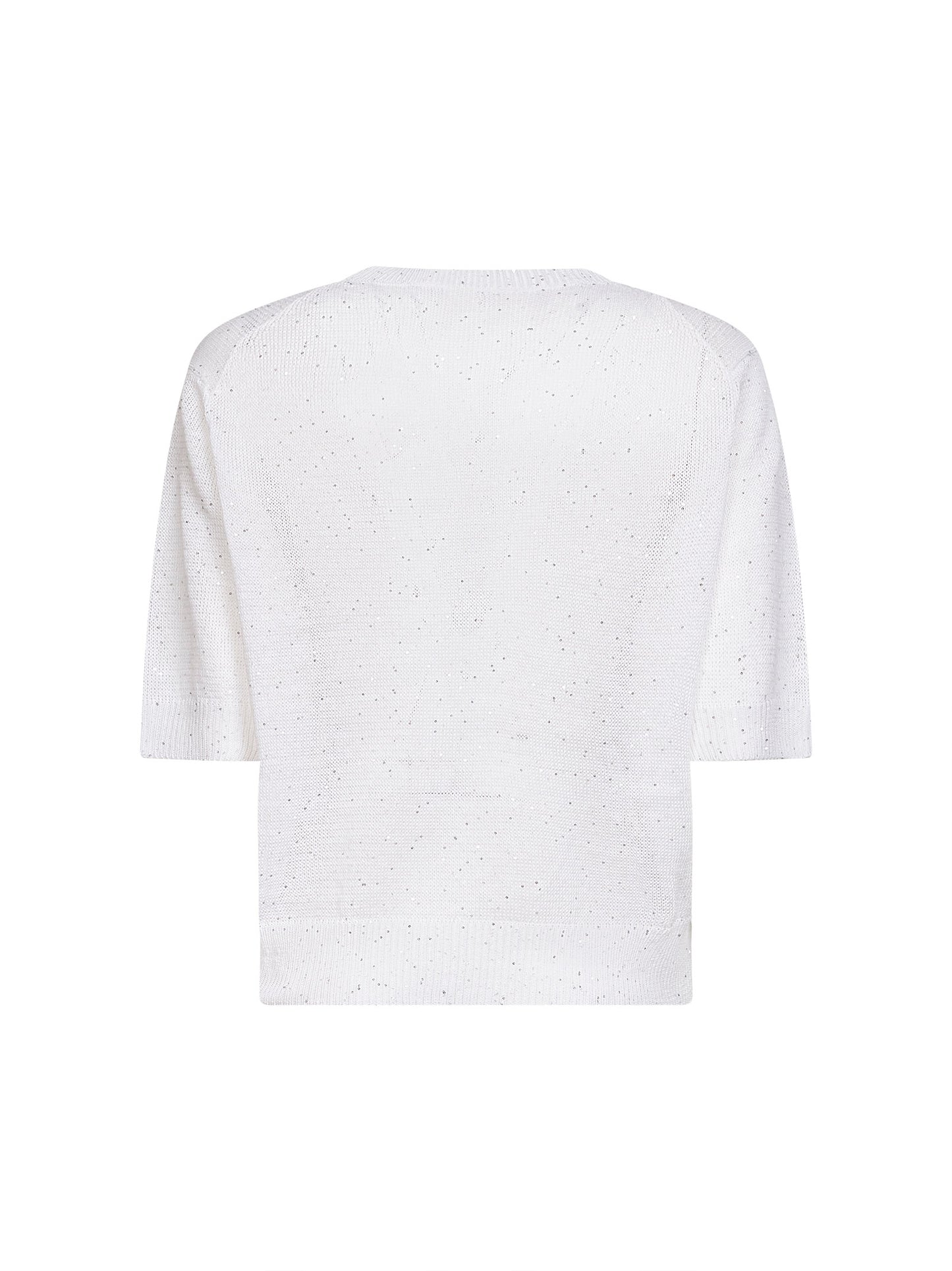 White Dazzling cotton sweater