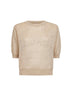 Beige Dazzling cotton sweater