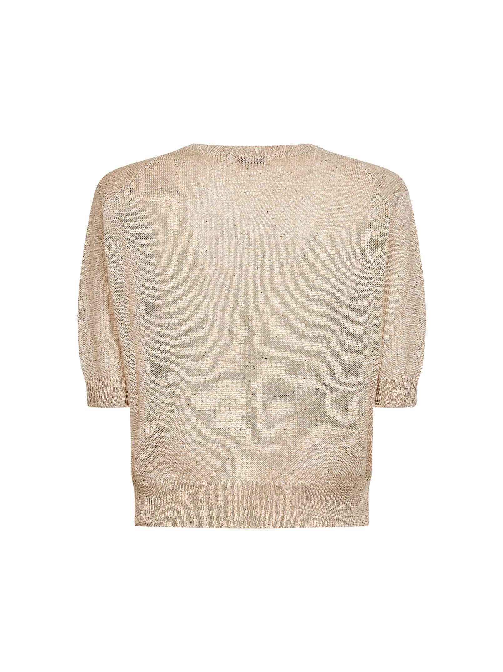 Beige Dazzling cotton sweater – Daniello.com