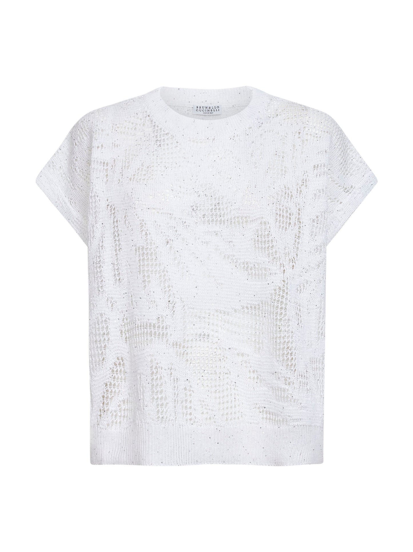 T-shirt Dazzling Water Lillies in maglia bianca