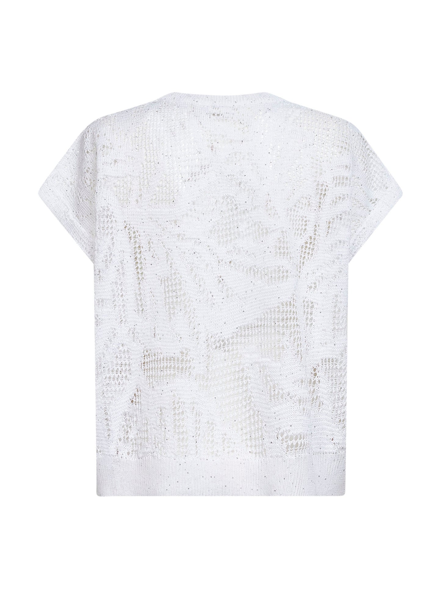T-shirt Dazzling Water Lillies in maglia bianca