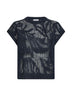T-shirt Dazzling Water Lillies in maglia blu
