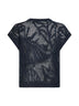 T-shirt Dazzling Water Lillies in maglia blu
