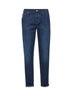 Straight-leg cotton denim jeans