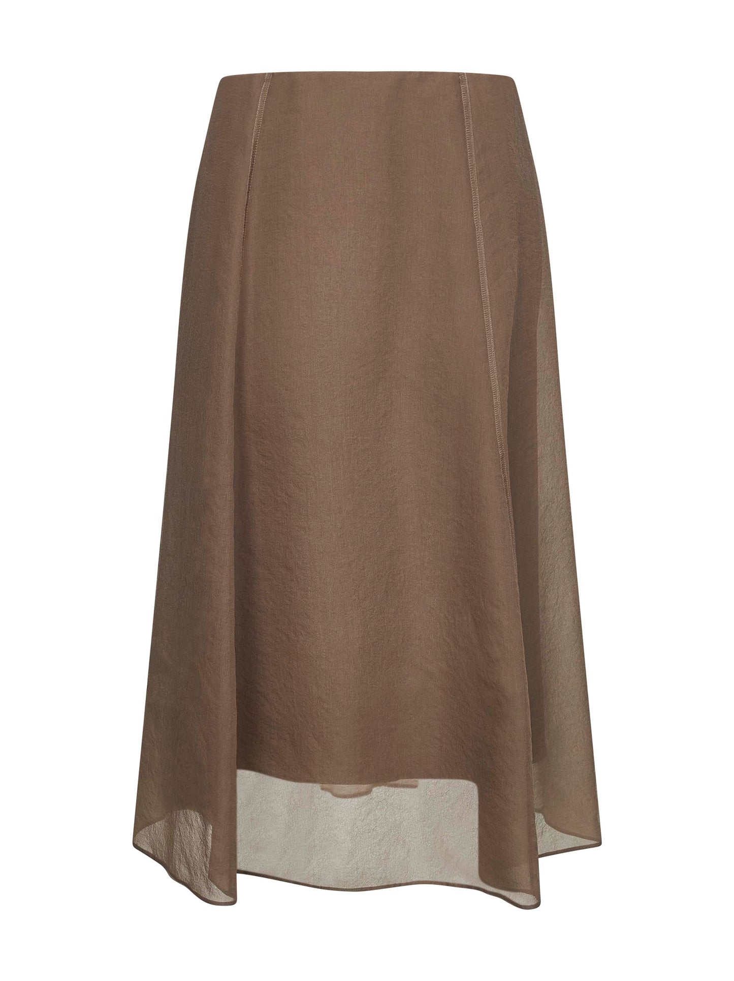 Clay Crispy silk Circle skirt