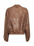 Bomber Dazzling Cascade Embroidery in seta Crispy beige