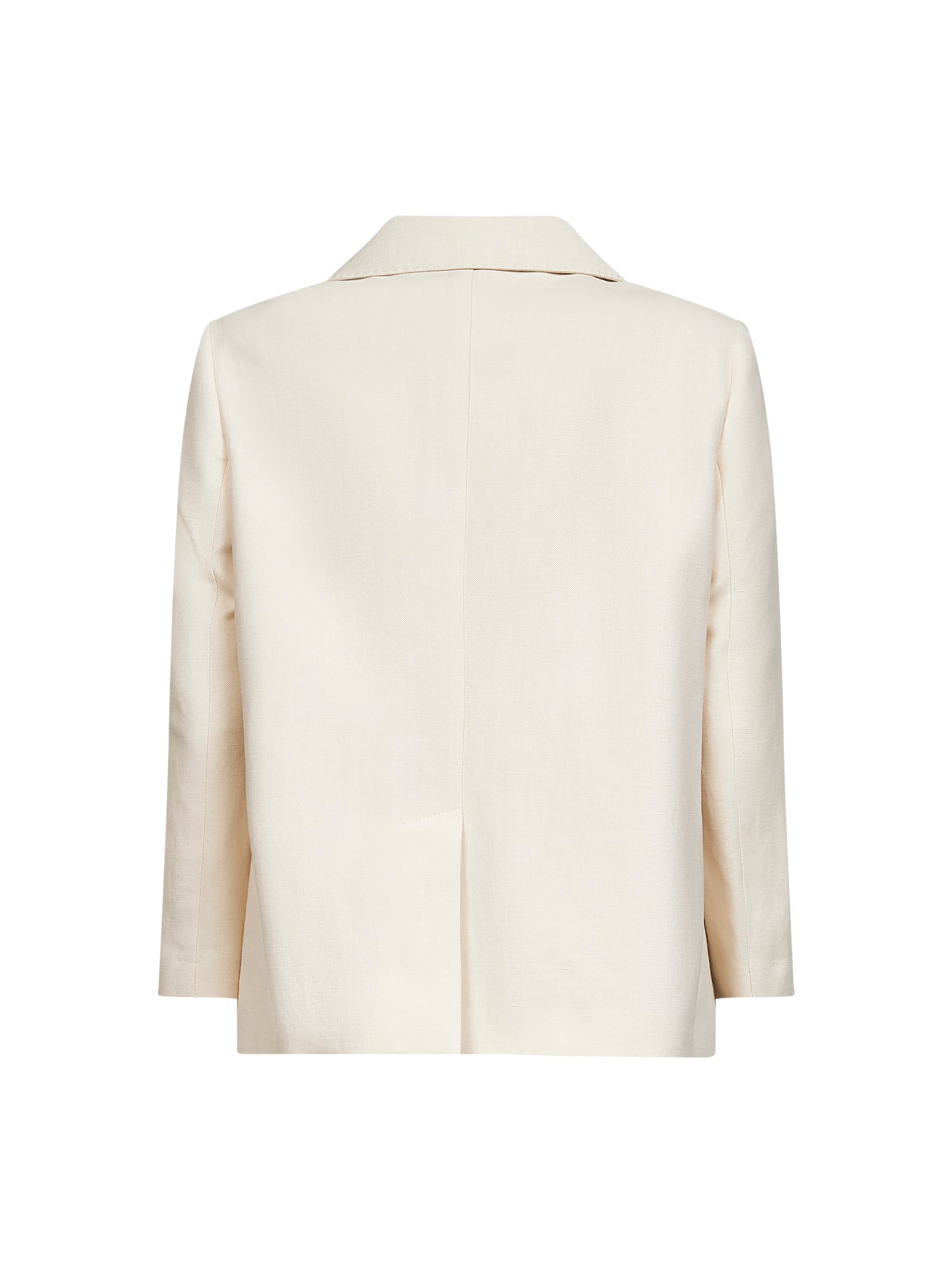 Ivory Fluid twill jacket with monili