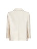 Ivory Fluid twill jacket with monili