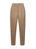Light beige Baggy Pull-Up trousers