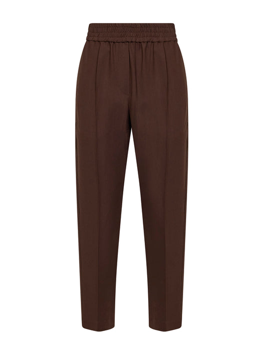 Cocoa Baggy Pull-Up trousers