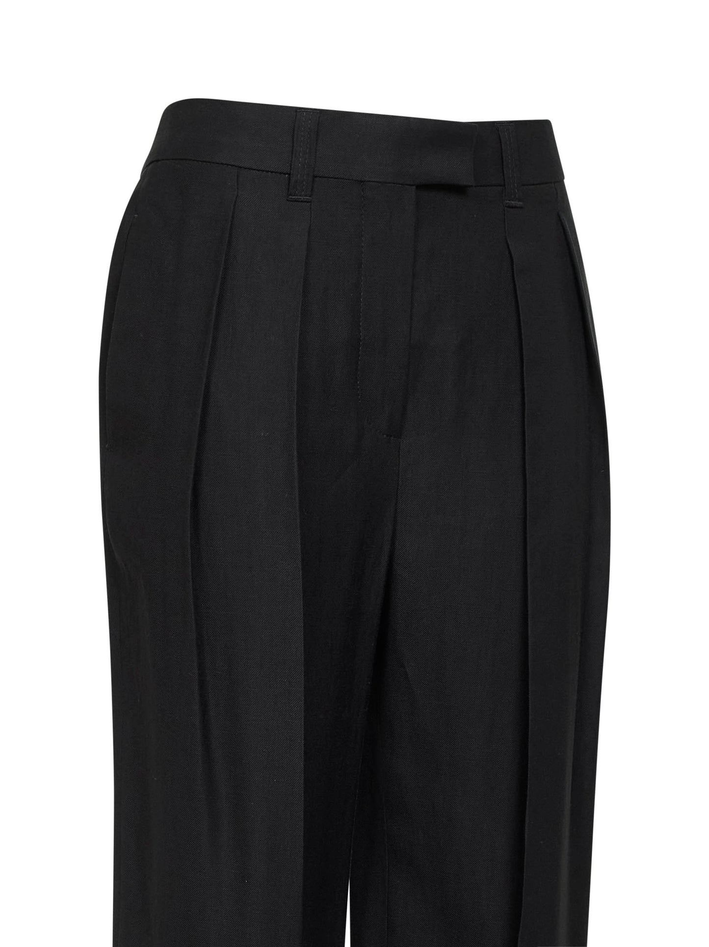Pantalone Sartorial Wide in twill Fluid nero