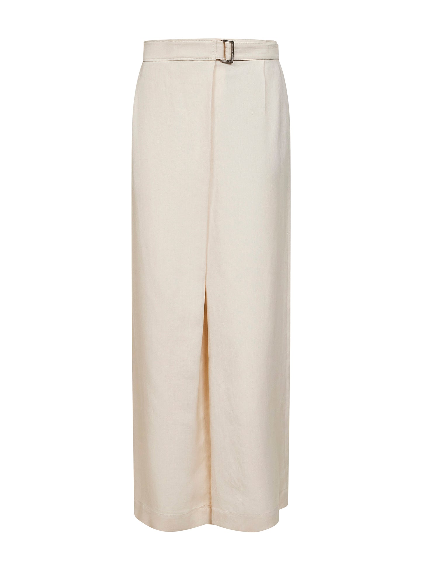 Ivory Fluid twill Sartorial Wrap trousers